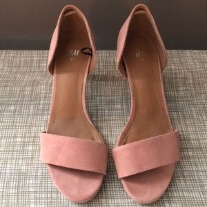 Faux Suede Pink H&M Heels.